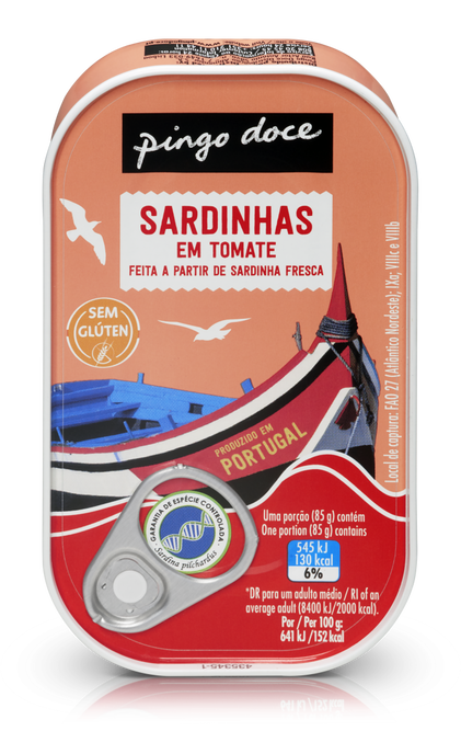 Sardinhas Em Tomate Pingo Doce 0.084Kg