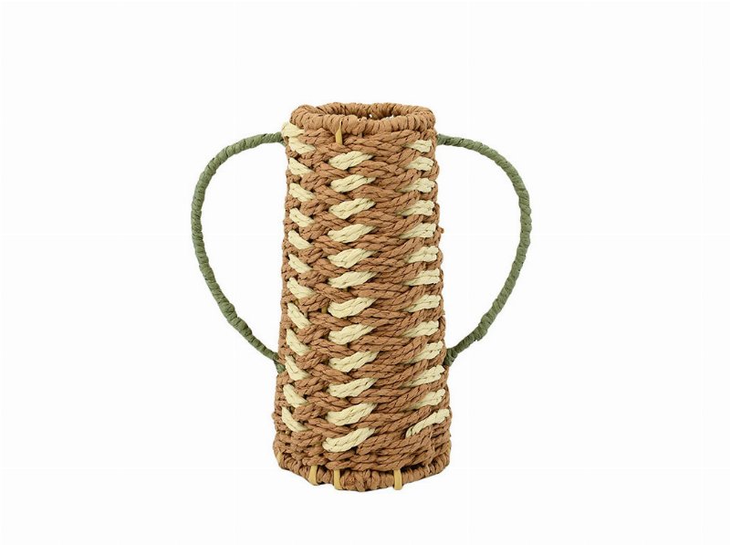 Jarra De Corda Com Asas Actuel Natural/Preto 31Cm