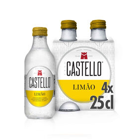 Água Com Gás Limão Castello 4 X 25 cl
