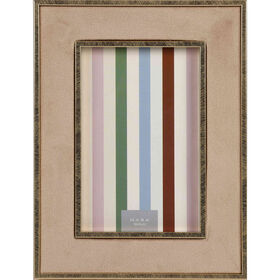 Moldura 10X15Cm Tecido Com Rebordo Bege Kasa