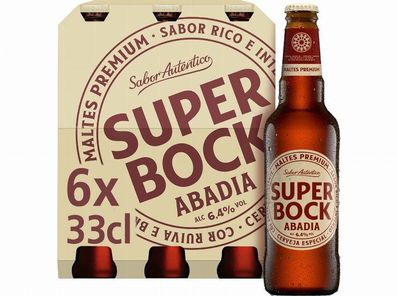 Cerveja Super Bock Abadia Com Álcool Tara Perdida 6X0.33 l