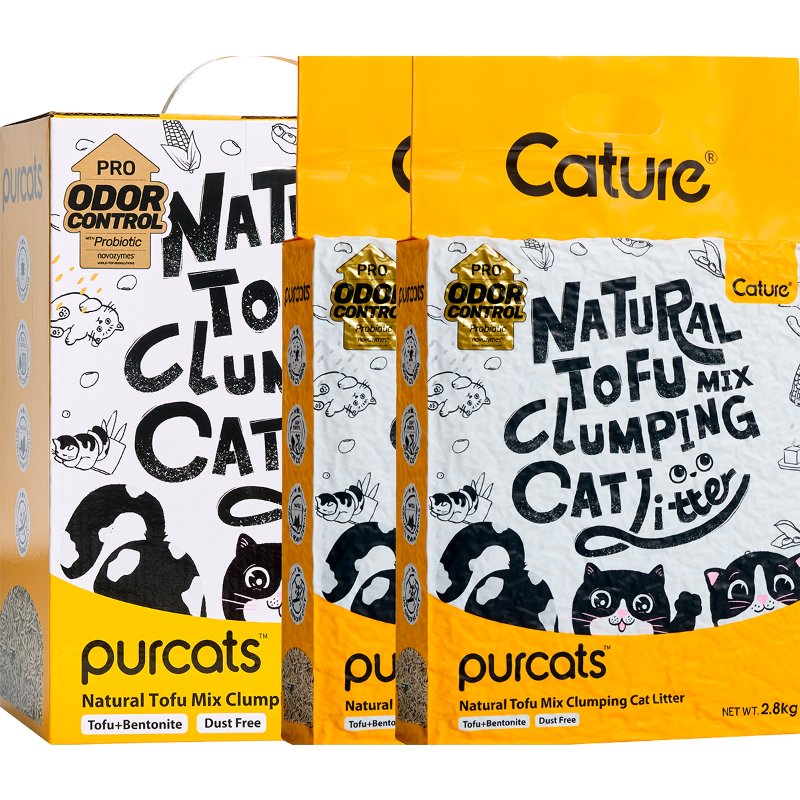 Areia Para Gato Tofu E Bentonite 5.6 kg
