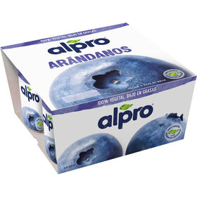 Vegegurte Base De Soja Pedaços Mirtilo Alpro    500 gr (4 Un)