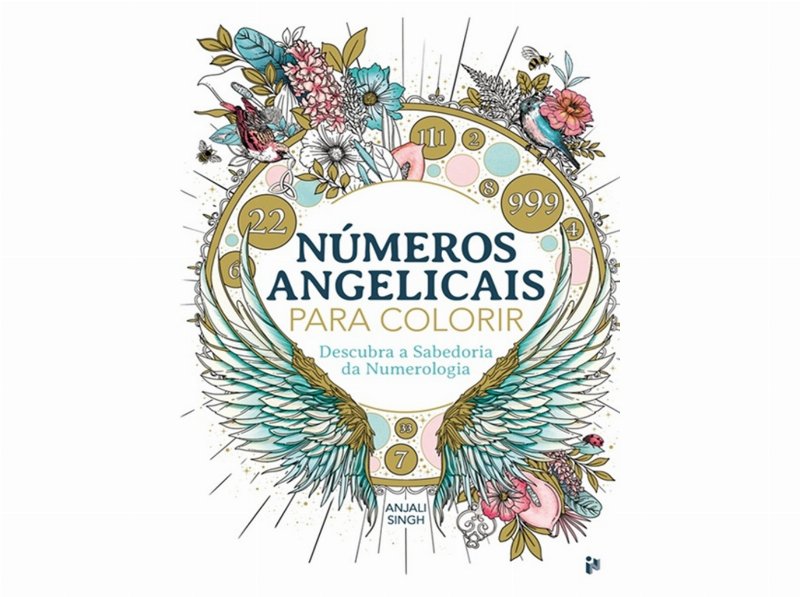 Livro Números Angelicais Para Colorir De Imogen Currell