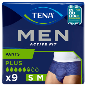 Cuecas Incontinência Plus S/M Tena 9 Un