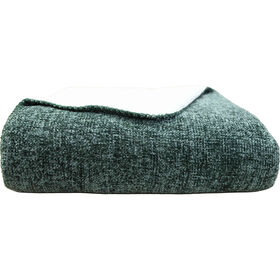 Manta Chenille 160X130Cm Borreguito Verde Deep Moss Kasa