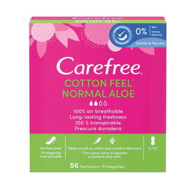 Pensos Diários Cotton Feel Normal Aloe Carefree 56 Un