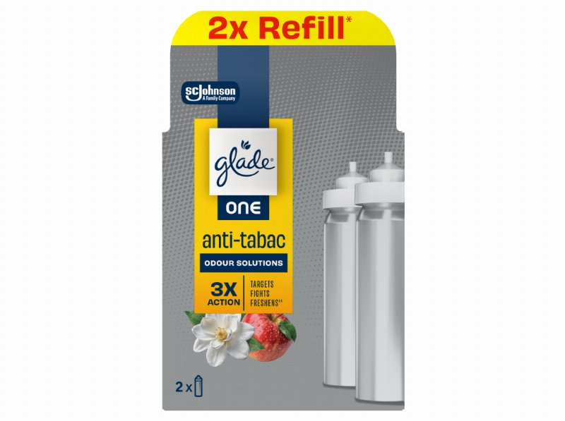 Ambientador Glade One Anti-Tabaco Rec 2Un