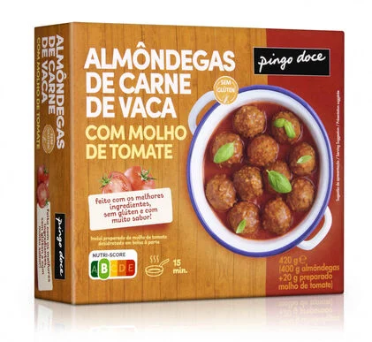 Almôndegas De Vaca Com Molho De Tomate Congeladas Pingo Doce 0.42Kg