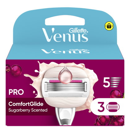 Recarga De Lâminas Venus Comfortglide Sugarberry Venus 3Un