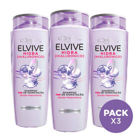 Champô Hidra Hialurónico L'oréal Paris Elvive 3 X 700 ml