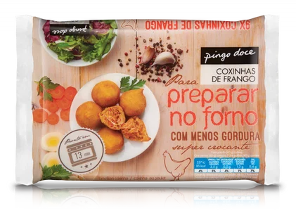 Coxinhas De Frango No Forno Congeladas Pingo Doce 0.36Kg
