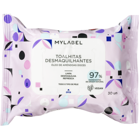 Toalhitas Desmaquilhantes Detox Mylabel 30 Un