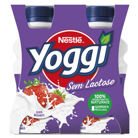 Iogurte Líquido Morango Sem Lactose Yoggi 640 gr (4 Un)
