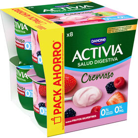 Iogurte Bifidus Cremoso Magro Frutos Silvestres Activia Danone 960 gr (8 Un)
