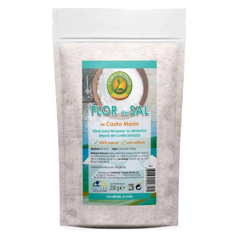 Flor De Sal De Castro Marim Cem Porcento 250 g