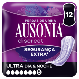 Pensos Incontinência Discreet Ultra Dia E Noite Ausonia Discreet 12 Un