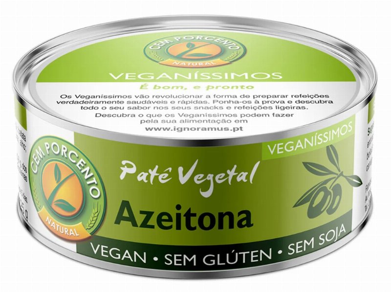 Paté Cem Porcento Veganíssimos Azeitona 125 g