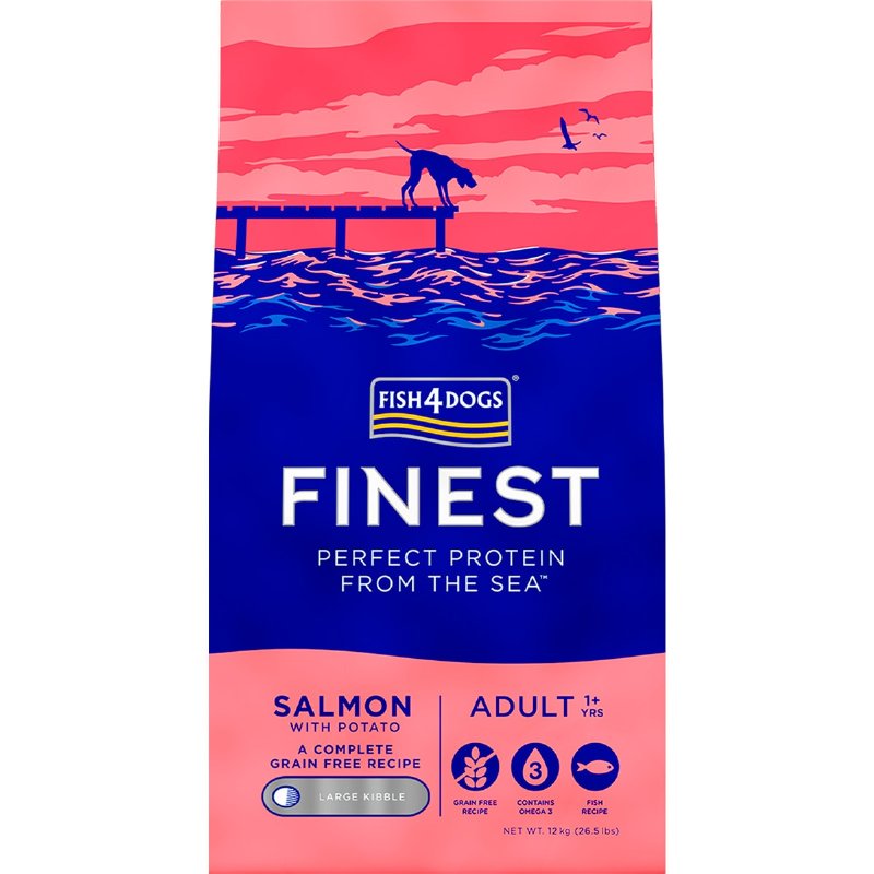 Ração Para Cão Adulto Finest Proteína Sabor Salmão 12 kg