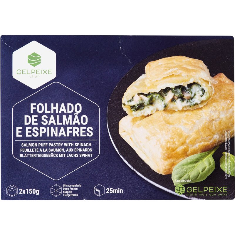 Folhado De Salmão E Espinafres Chef 2 Unidades 300 g