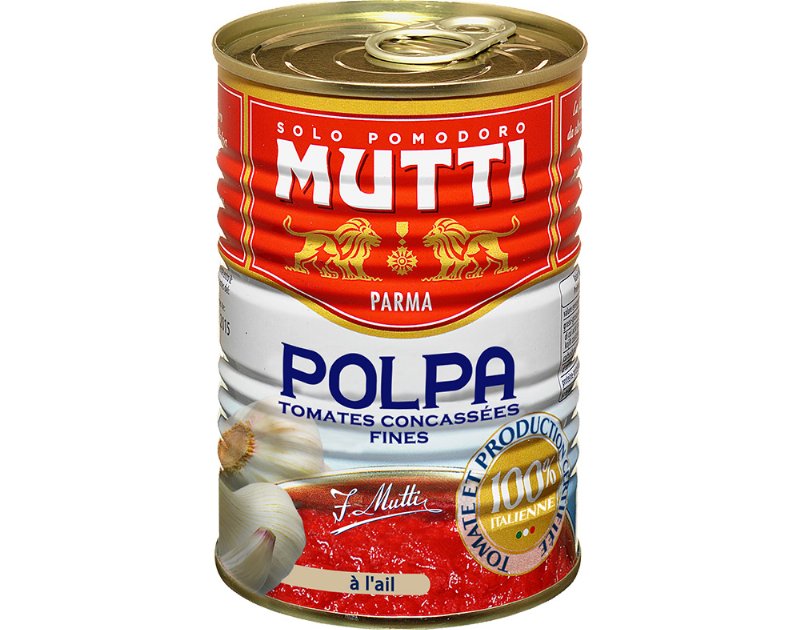 Tomate Triturado Mutti C/ Alho 400 g