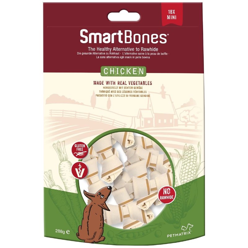Snack Para Cão Mini Sabor Galinha 18 unidade