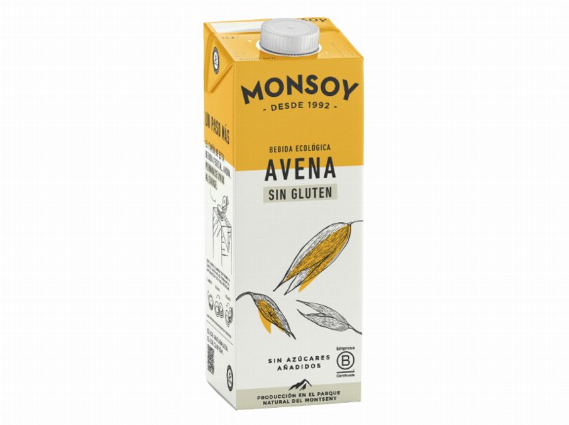 Bebida Aveia Monsoy Aveia Sem Glúten Bio 1 l