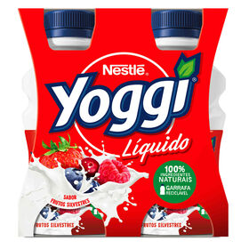 Iogurte Líquido Frutos Silvestres Yoggi 640 gr (4 Un)