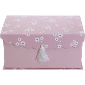 Caixa Cartão Flores Rosa Kasa