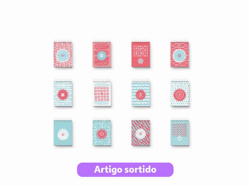 Bloco De Notas A7 Espiral Makenotes 60 Folhas Modelos Sortidos