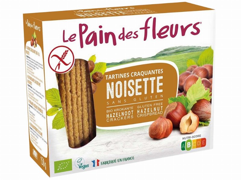 Pão Le Pain Des Fleurs Avelã Bio 150 g