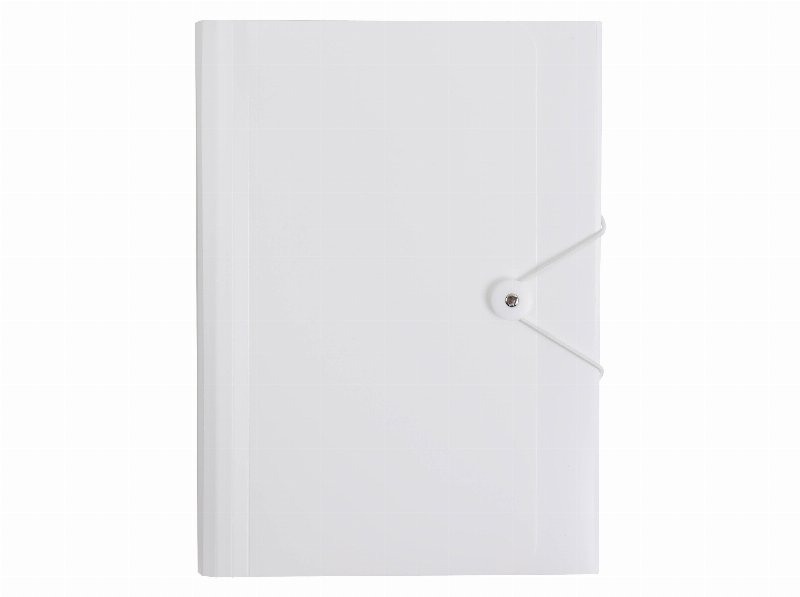 Capa A4 Expansível Auchan Branco Polipropileno Reciclado