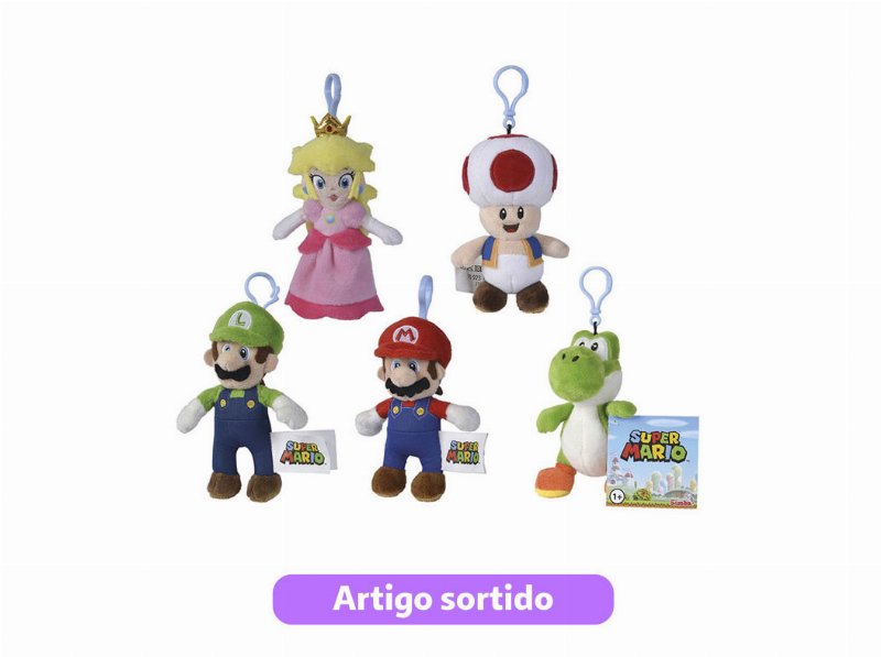 Porta-Chaves Super Mario Simba Modelos Sortidos