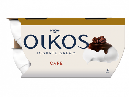 Iogurte Grego Café Pack 4 Oikos Danone 0.44Kg