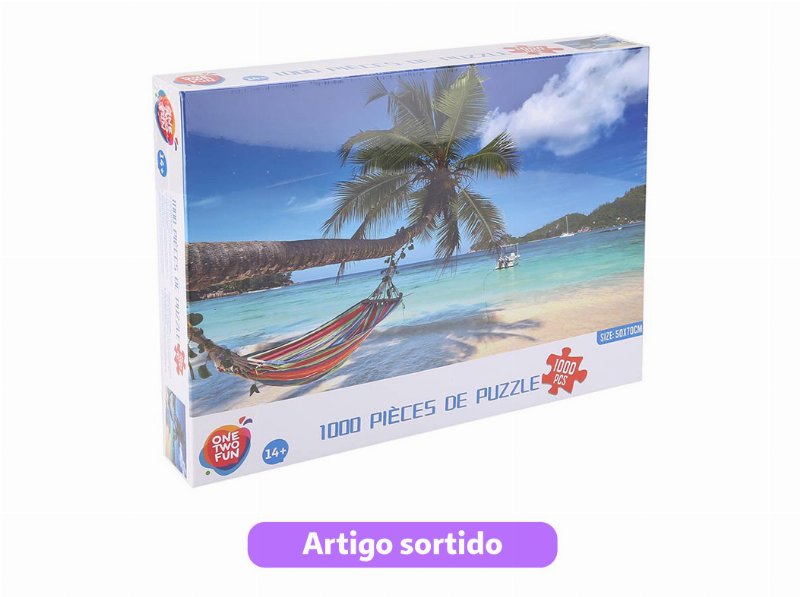Puzzle 1000 Peças One Two Fun Animais E Natureza Modelos Sortidos