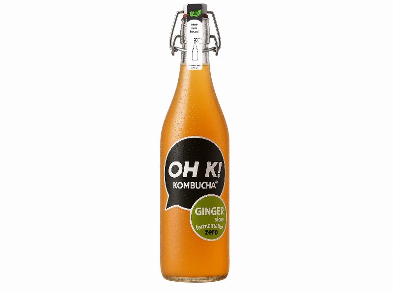 Kombucha Oh K! Gengibre E Limão Bio 750 ml