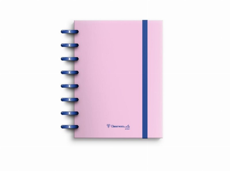 Caderno Ecosmart A5 Ambar Rosa Com Capa Polipropileno 100 Folhas