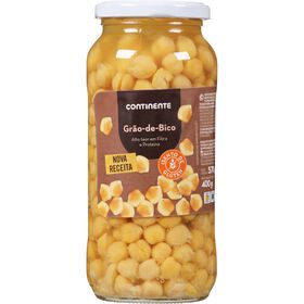 Grão De Bico Cozido Sem Glúten Continente 540 gr (Peso Escorrido 400 gr)
