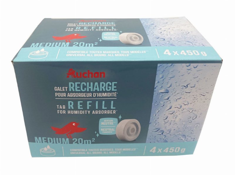 Recarga Para Desumidificador Auchan Neutro 4X450 g
