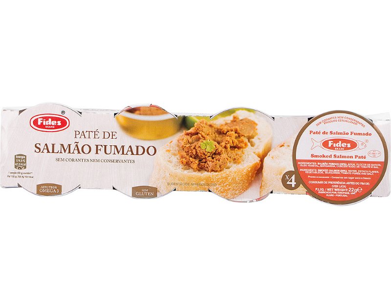 Patê Salmão Fides Fumado 4X22 g