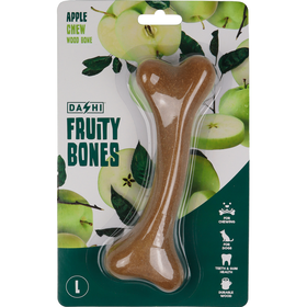Snack Para Cão Osso Mordedor Madeira Fruity Bone Maçã L Dashi 1 Un