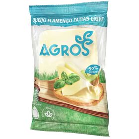 Queijo Flamengo Light Fatiado Agros 170 gr