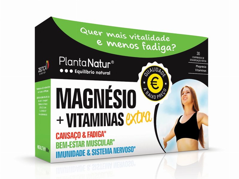 Suplemento Plantanatur Magnésio Vitaminas 30 Comp