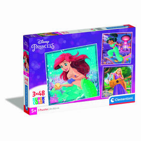 Clementoni - Puzzle Disney Princess 3X48 Peças