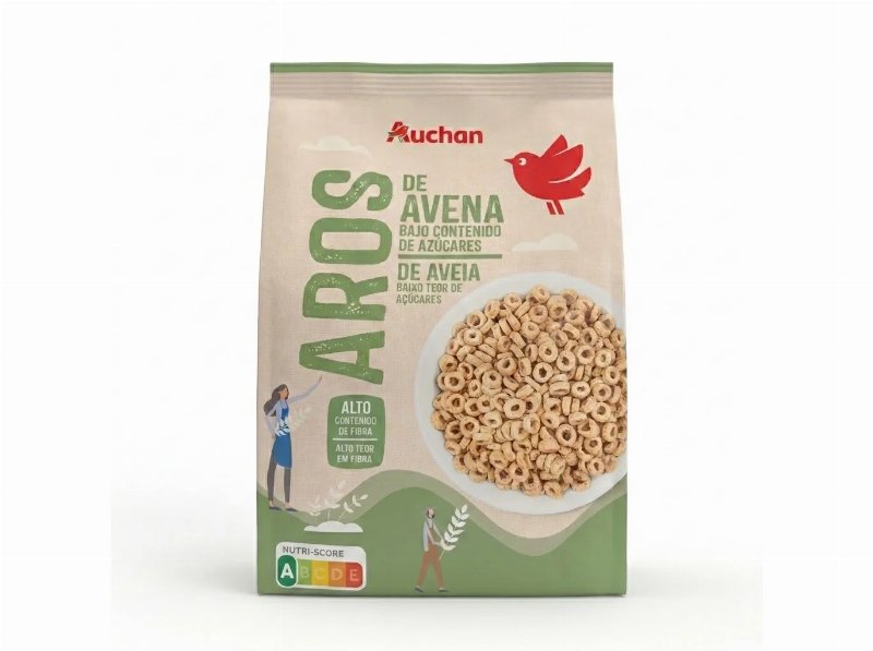 Cereais Aros Auchan Aveia Baixo Teor Açucar 400 g