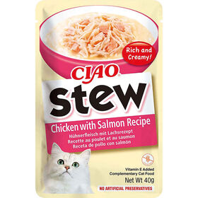 Snack Para Gato Stew Frango E Salmão Ciao 40 g