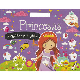 Princesas - Megabloco Para Pintar Com Autocolantes