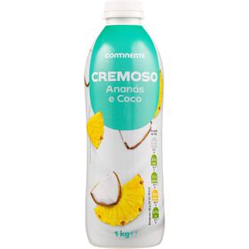 Iogurte Líquido Cremoso Ananás E Coco Continente 1 kg
