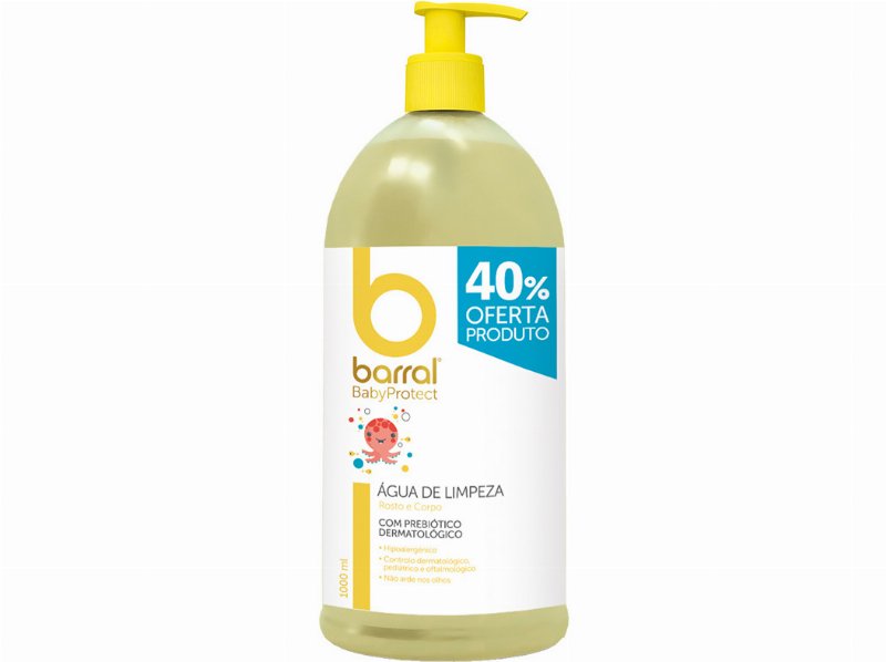 Água Limpeza Barral Babyprotect 1 l 40% Desconto Incluído