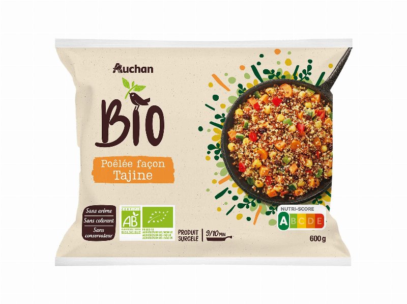 Salteado De Legumes Auchan Bio Tajine 600 g